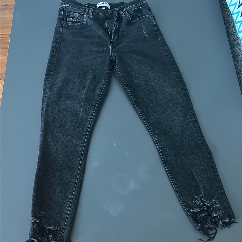 Black Distressed Women's Jeans
